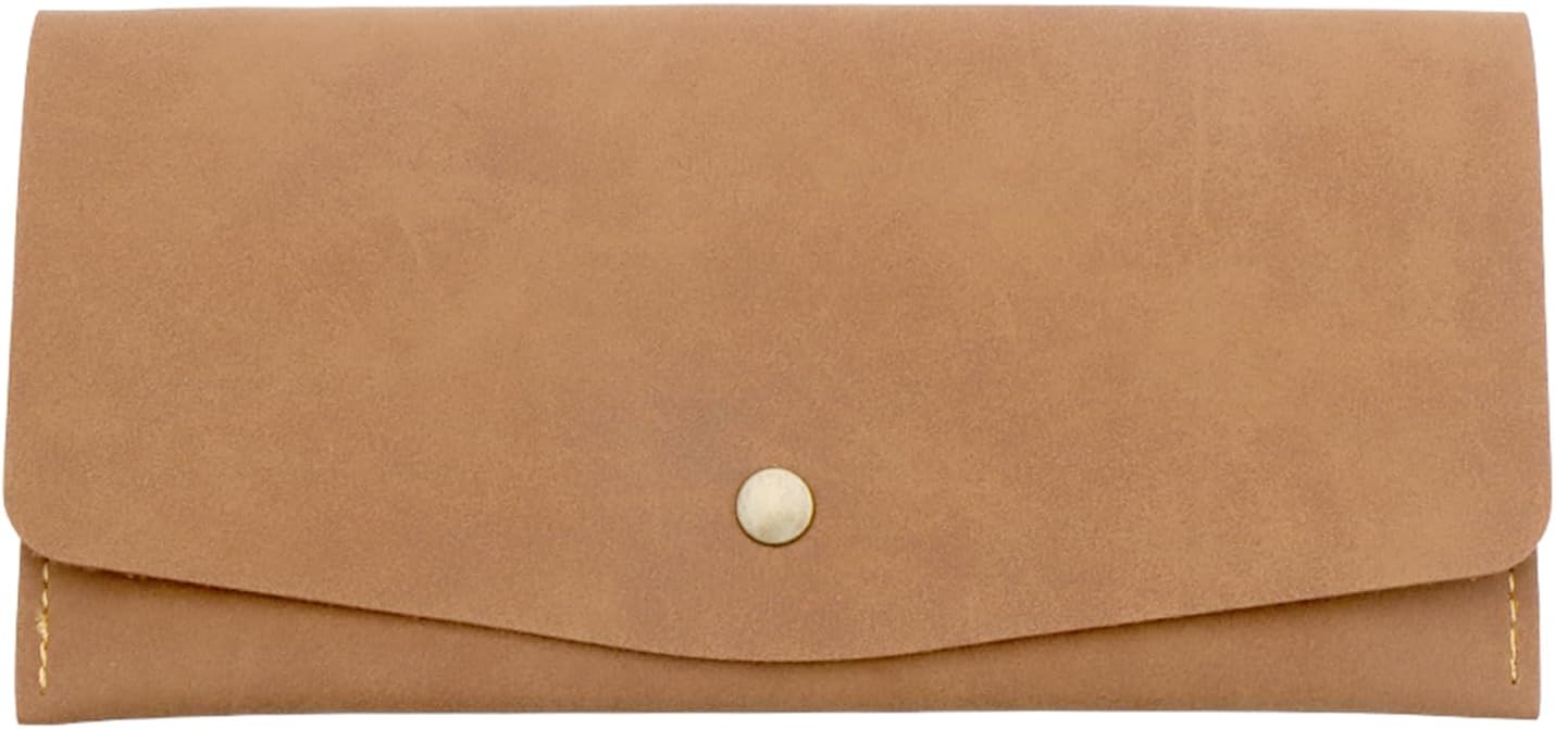 Cash Envelope Wallet Brown Budget Money Dollar Bill Receipt Coupon Holder Credit Card Organizer for Women and Men (Brown)