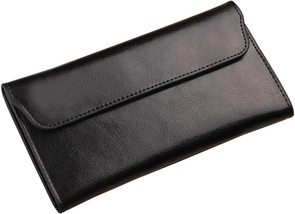 Retro Leather Envelope Women's Phone Card Holder Wallet, Thin Large Capacity Multifunctiona Leather Wallet, Clutch Wallet for Mother's Day Thanksgiving Fashion Gift